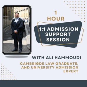 1-Hour 1:1 Admission Support Session